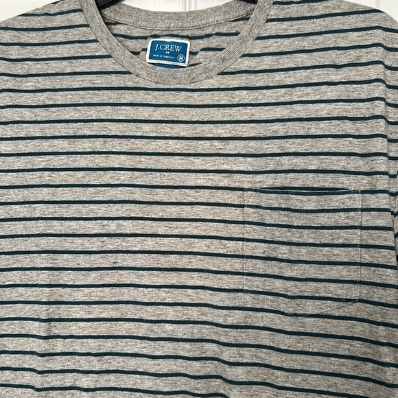 J Crew stripped top with pocket - Picture 2 of 4